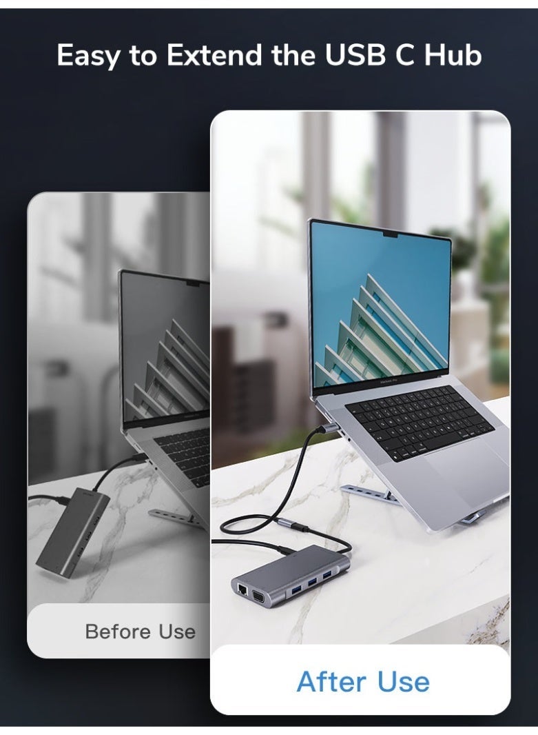 CABLETIME 100W 3.1 GEN 2 USB-C MALE TO USB-C FEMALE EXTENSION CABLE FOR DOCKING STATION - Image 4